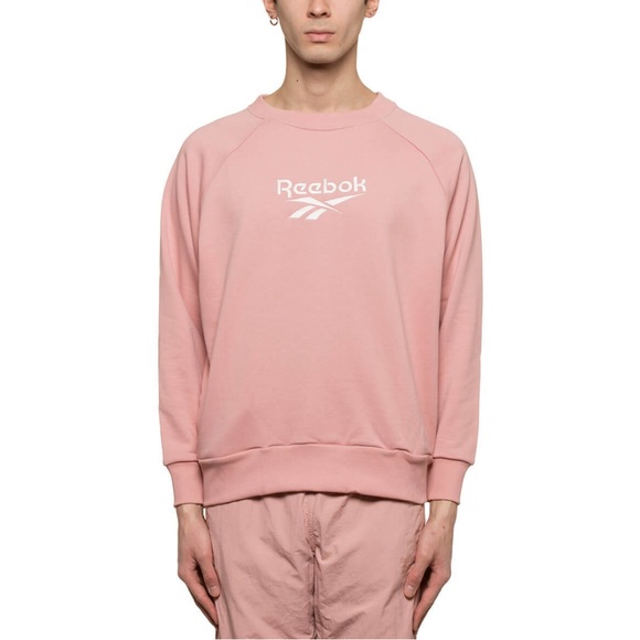 Reebok - oversized Crew Neck Sweater SZ L - Picture 1 of 7